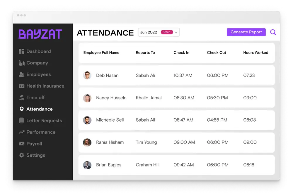 time and attendance management software in UAE