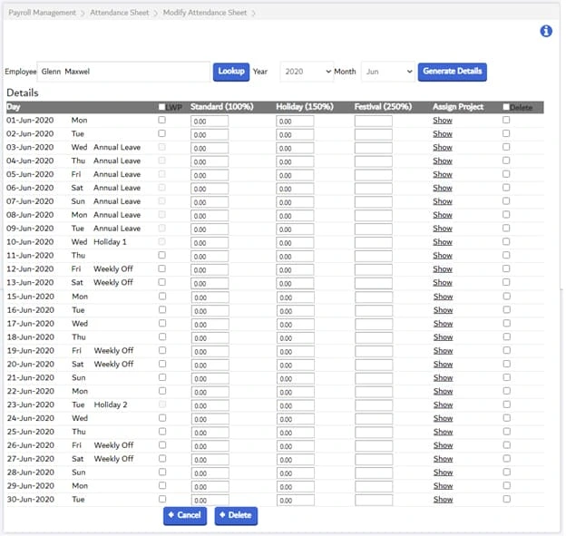 time and attendance management software in UAE