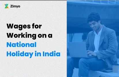 wages for working on a national holiday in India