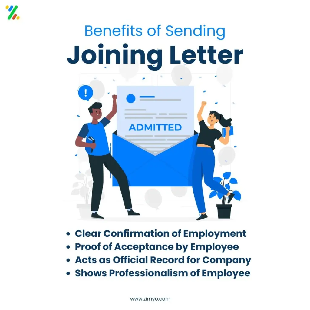 Benefits of Joining Letter