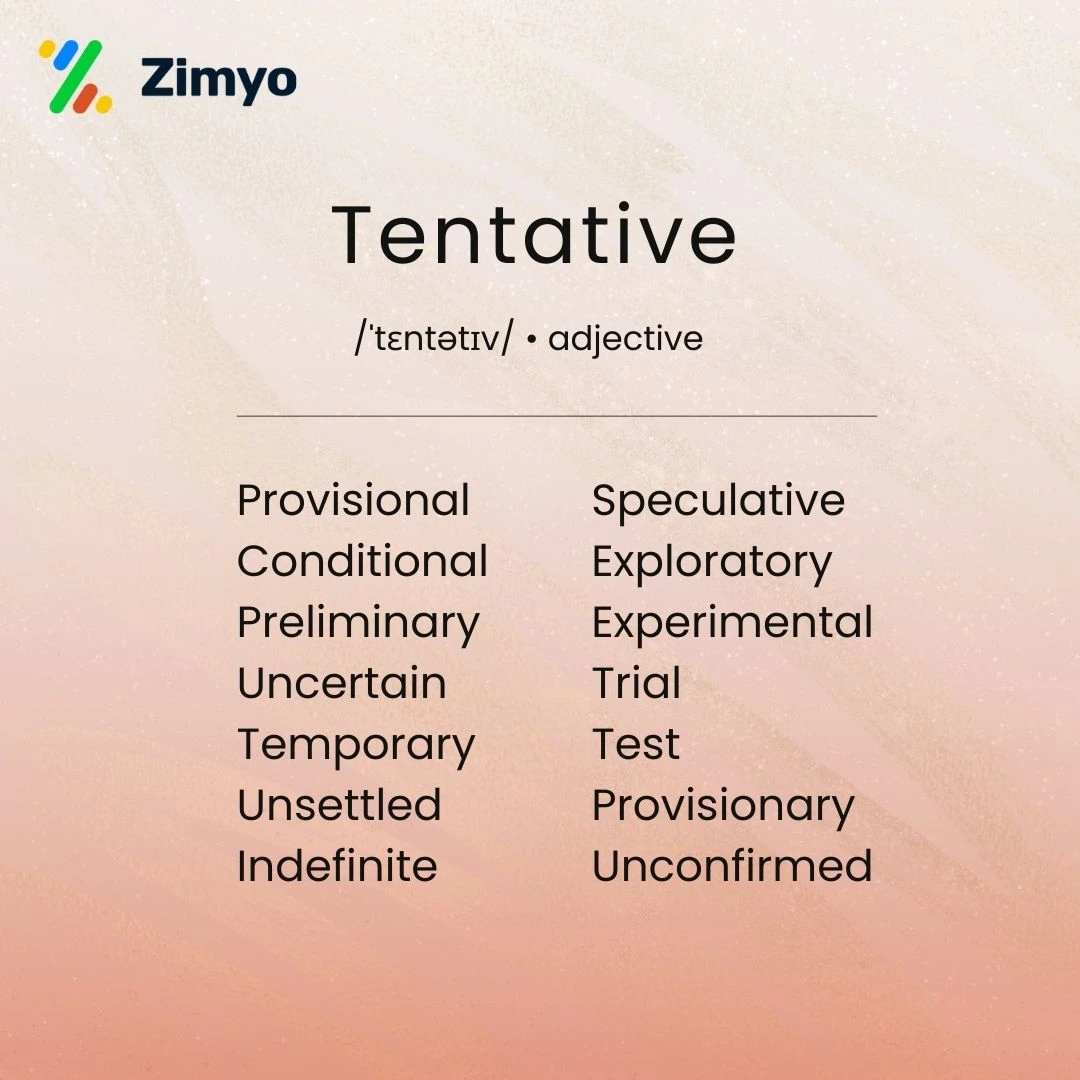 Tentative Synonyms